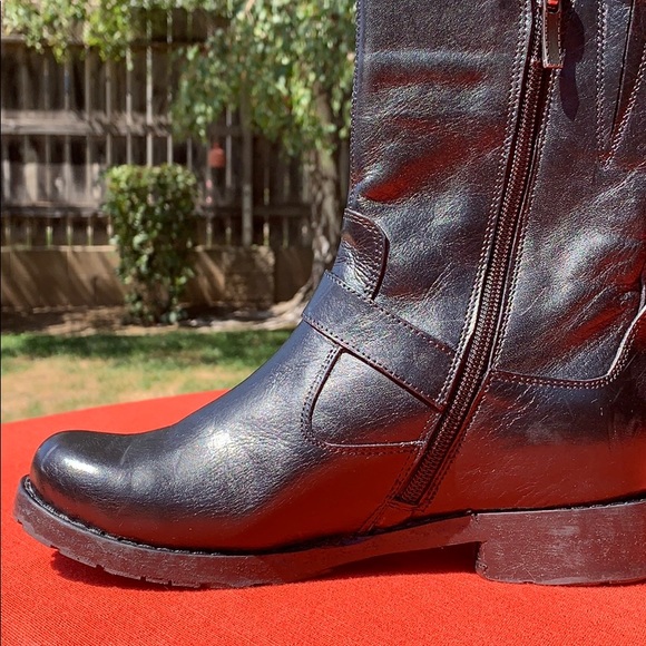 Jafa 2154 Black Ankle Buckled Boots Size 37 - Picture 3 of 10